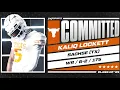 WATCH 5-star WR Kaliq Lockett commits to Texas LIVE on 247Sports No 12 Overall Player