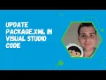 Update Package XML in Visual Studio Code