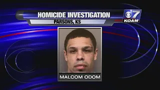 Parsons Kansas police are searching for a homicide suspect