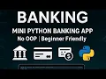 Python Min Banking System