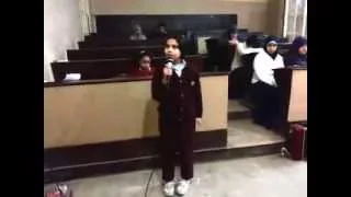 الطالبة صفاء ايمن في مسابقة الموهوبين بإدارة روض الفرج التعليمية 2015 