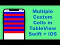 Custom Cell TableView in Swift Multiple Cells - Xcode 11 2020