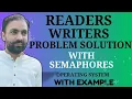 Lec-27 Solution of Reader writer Problem in Operating System Binary Semaphore