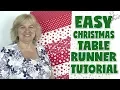 QUILT AS YOU GO Christmas Table Runner Tutorial No Binding