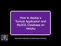 HOWTO - Deploy a Tomcat Java Application on Heroku