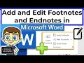 How to Add and Edit Footnotes and Endnotes in Microsoft Word