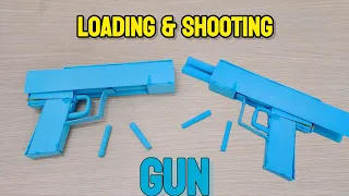 how to make paper gun loading u0026 shooting step by step glock pistol