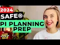 PI Planning Preparation - SAFe Tutorial Timeline Cheatsheet