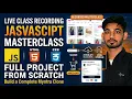 Build a Myntra Clone with JavaScript from Scratch Live Class