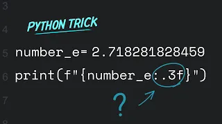 Python Trick Round Numbers Using f-strings 3 Decimal Places
