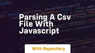 parsing a csv file with javascript
