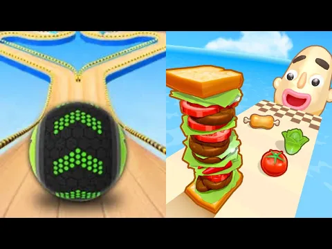 Download MP3 Going Balls vs Sandwiches Runner - All Level Gameplay Android,iOS - NEW MOD APK GIGA UPDATE GAMEPLAY