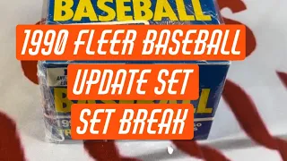 1990 Fleer Baseball Cards Update Set Break Frank Thomas Rookie Nolan Ryan Cards Full Set Break
