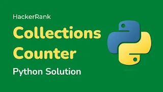 Python HackerRank Solutions collections Counter