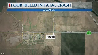 4 killed in Los Banos fatal crash including two children
