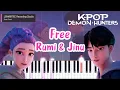 Download Lagu [KPop Demon Hunters OST] Rumi \u0026 Jinu 'Free' Piano Tutorial + Sheet Music (Easy Key Included)