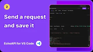 EchoAPI for VS Code - Send a request and save it Free Ultra-Lightweight