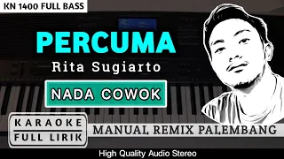 Download PERCUMA [NADA COWOK] REMIX PALEMBANG | KARAOKE FULL LIRIK MP3