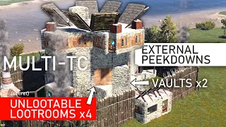The RUBY yet my favorite Multi-TC base w Peekdowns Secret Loot RUST Duo-Trio Base Design