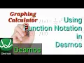 Using Function Notation in Desmos Bangla Graphing Calculator nrl00017