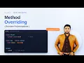 Method Overriding In OOP Lecture 24 Runtime Polymorphism Method Overriding OOP Series C