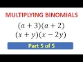 BI05 Multiplying Binomials - Vertical Form