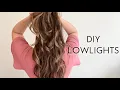 DIY LOWLIGHTS using Schwarzkopf Simply Color Permanent Hair Color 6 0 Cool Brown