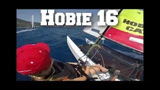 Hobie 16 sailing tutorial onboard commentary multi-camera