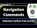 back and forward Navigation Commands in Selenium Python Session 71