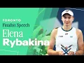 Elena Rybakina Finalist Speech 2026 Toronto