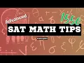 Advanced SAT Math Scatterplots