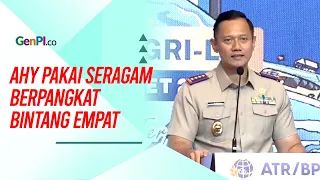 Gagahnya AHY Pakai Seragam Kementerian ATR/BPN Lengkap dengan Pangkat Bintang Empat