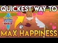 How to Max Happiness in Pokemon Sword and Shield QUICKEST METHOD GUIDE