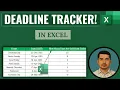 How Many Days Left Use This Excel Formula to Track Any Deadline