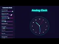 Build an Analog Clock using HTML CSS and JavaScript