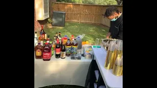 Mobile Bartender Set Up Private Events 