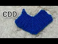 Central Double Decrease Decrease for V neck band in 1 1 Rib V Neck Shaping