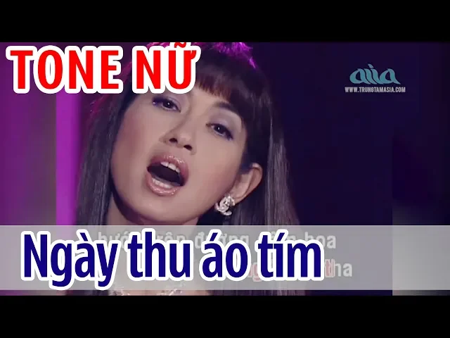 Ngày Thu Áo Tím - KARAOKE | Tone Nữ | Ý Lan