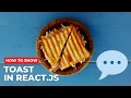 Show Toast Message In React js