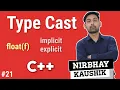Type Cast Type Conversion In C Implicit Explicit Explain In Hindi By Nirbhay Kaushik