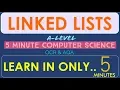 Tutorial 18 Linked List Data Structure in 5 minutes