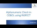 Alphanumeric check in Cobol