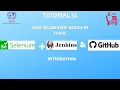 Selenium Basics in Tamil Tutorial 12 Jenkins and Git Hub Integration Change2TestAutomation