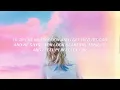 Taylor Swift - The Way I Loved You (Lyrics)