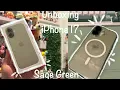 Unboxing my iPhone 17 in Sage Green