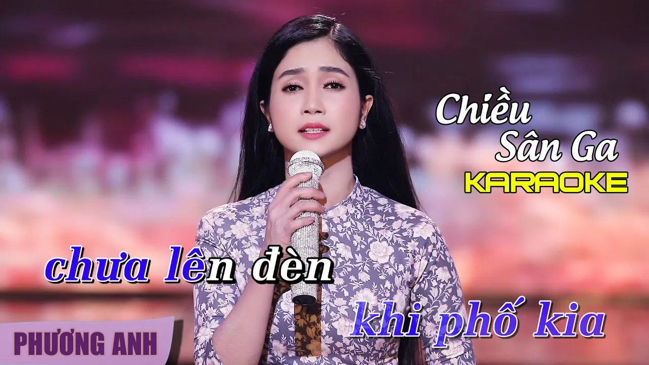 [KARAOKE] Chiều Sân Ga - Phương Anh (Beat Gốc) | Tone Nữ