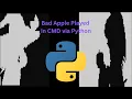 Bad Apple played in a Python Terminal