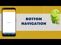BottomNavigationView - Android Studio JAVA