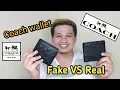 FAKE VS REAL COACH COMPACT ID WALLET SIGNATURE BLACK Fake vs Authentic By Asher Men