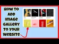 How to Create an Image Gallery Widget for Your Website